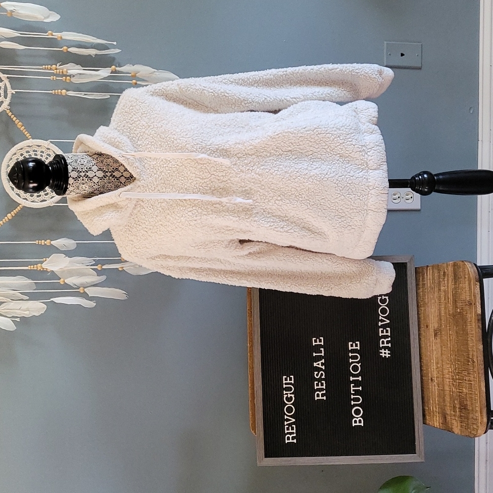 Universal Thread Off-White Fleece Hoodie - Picture 4 of 4